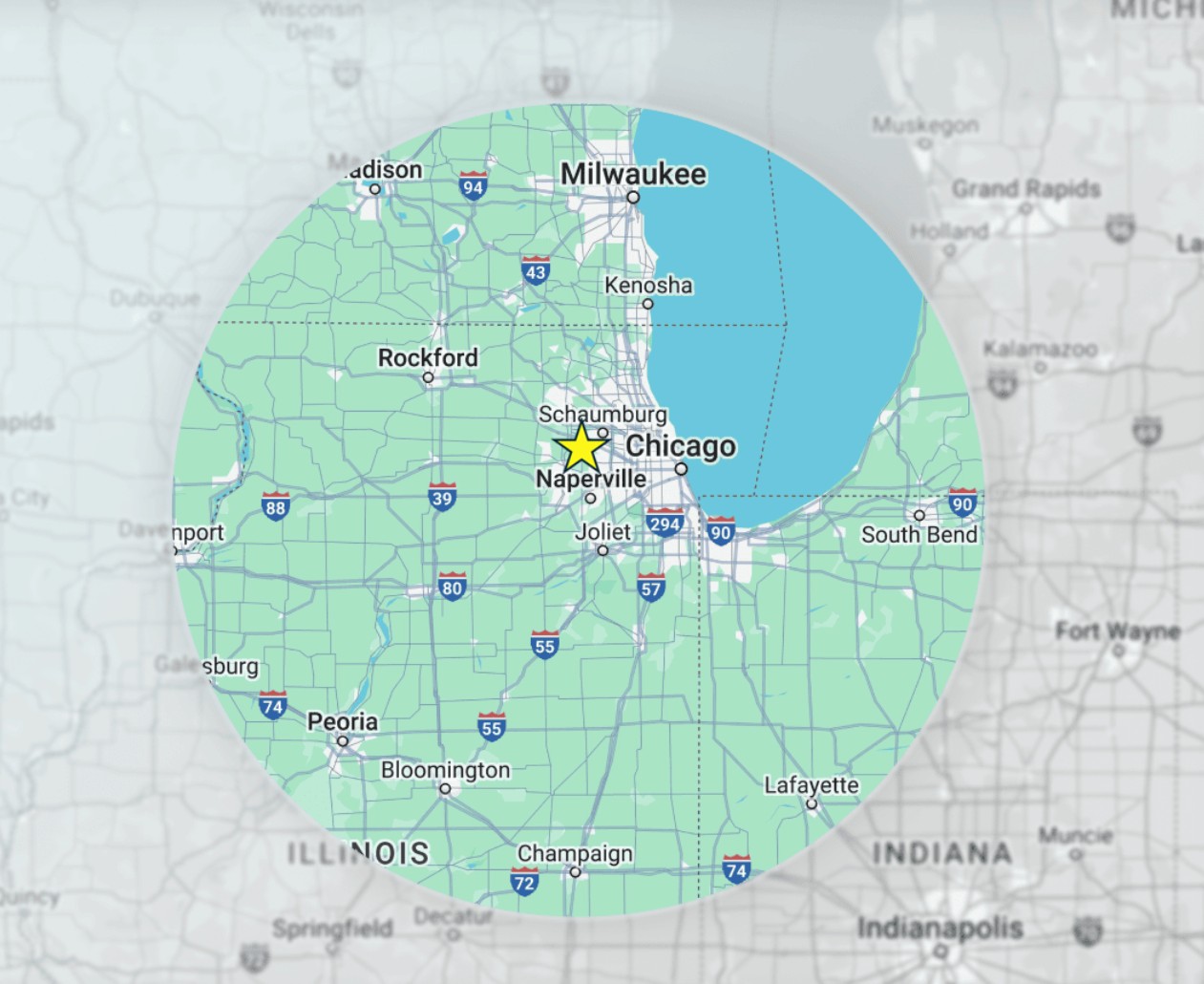 Area of service for AAA Glass Tint commercial window film installations