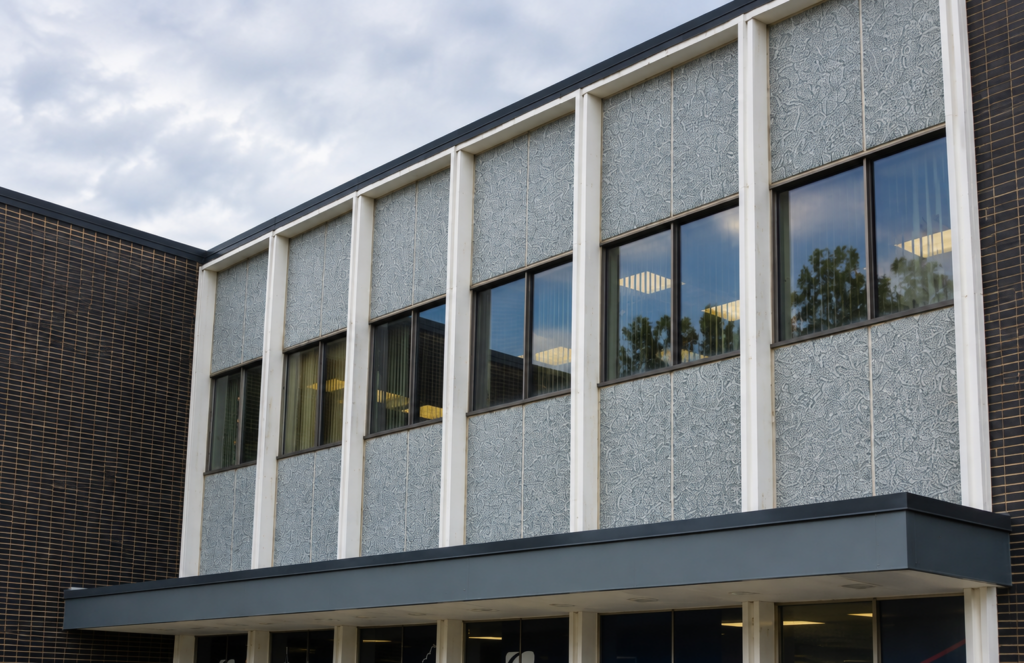 Second-floor office windows at Clear Channel Outdoor's Chicago office, where AAA Glass Tint installed Ecolux 70 Low-E window film on 1/4 inch single pane glass.
