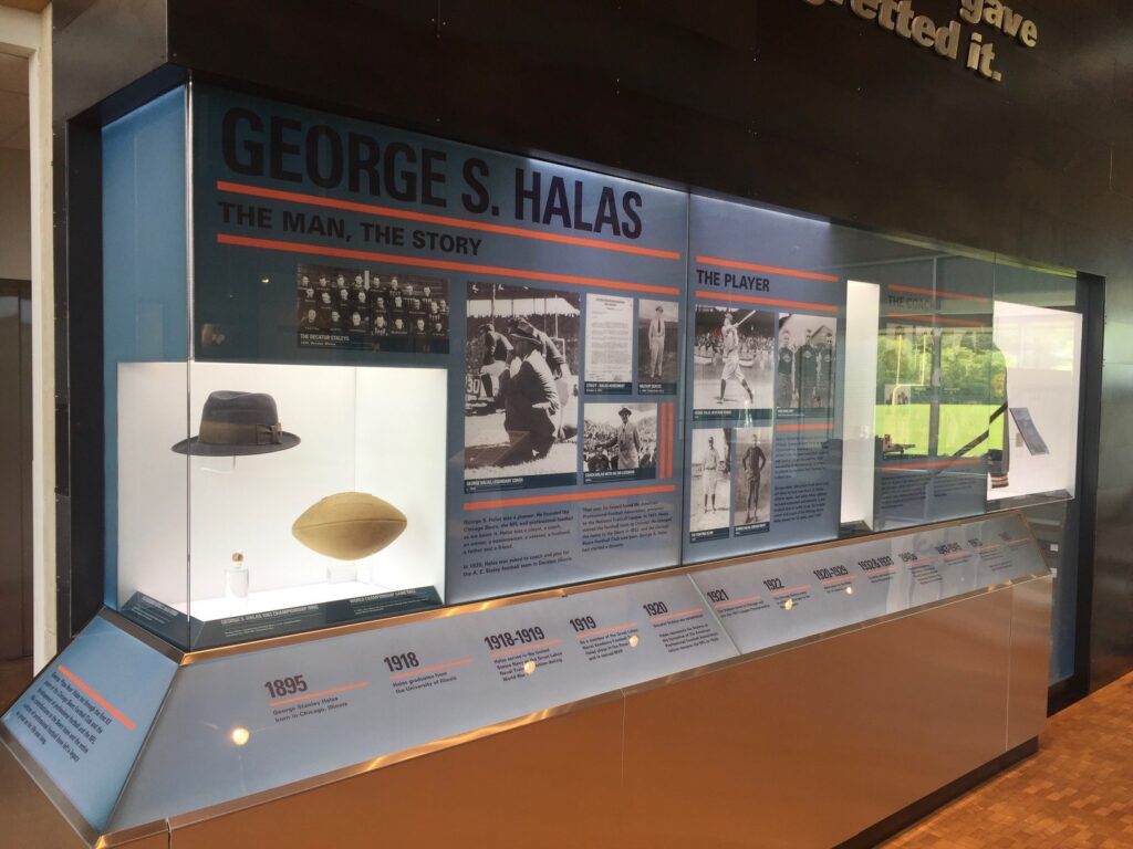 AAA Glass Tint install commercial window film at Chicago Bears headquarters Halas Hall.