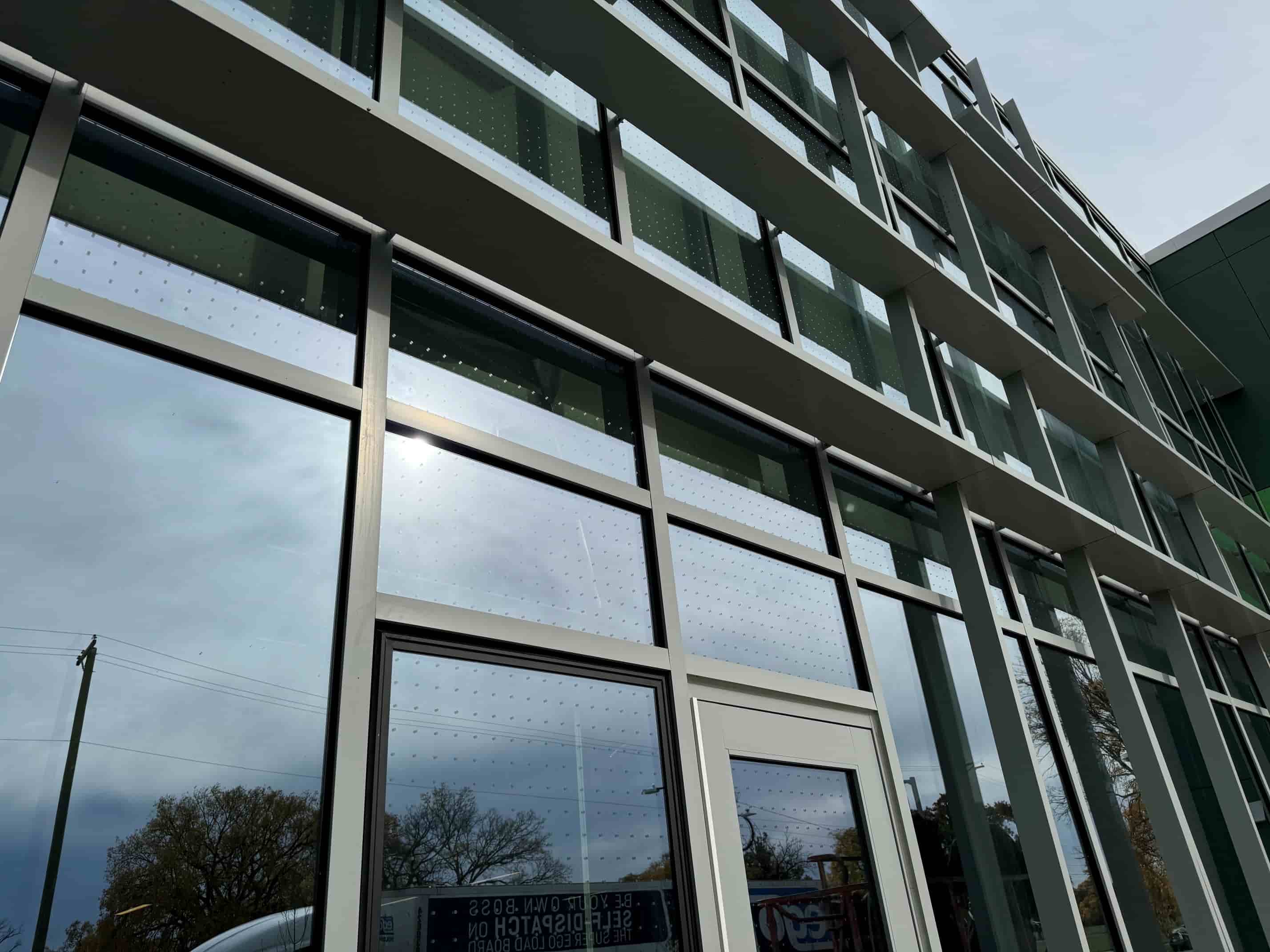 Bird Strike window film installed in Chicago by AAA Glass Tint for reducing bird strikes.